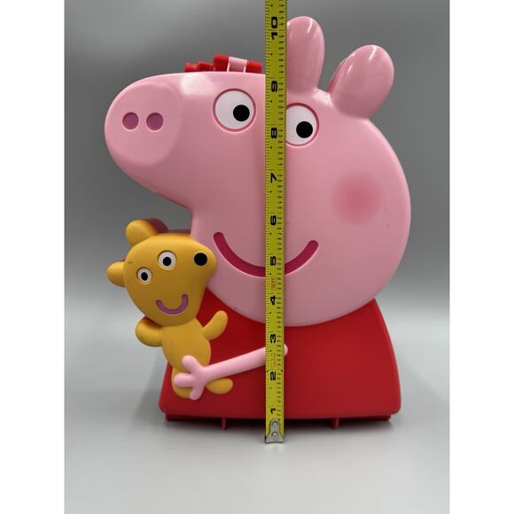 PEPPA PIG Carry Along Friends Case W/ Figures 7 And Fairground Boat Swing Lot - Picture 15 of 16